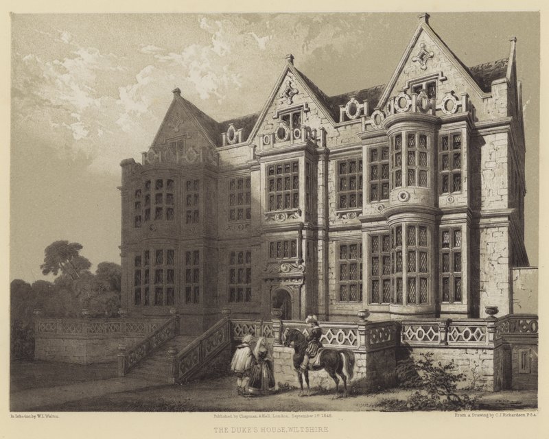 The Dukes House, Wiltshire door Charles James Richardson