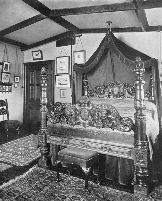 Gesneden Bed in de Groene Kamer door Charles Latham