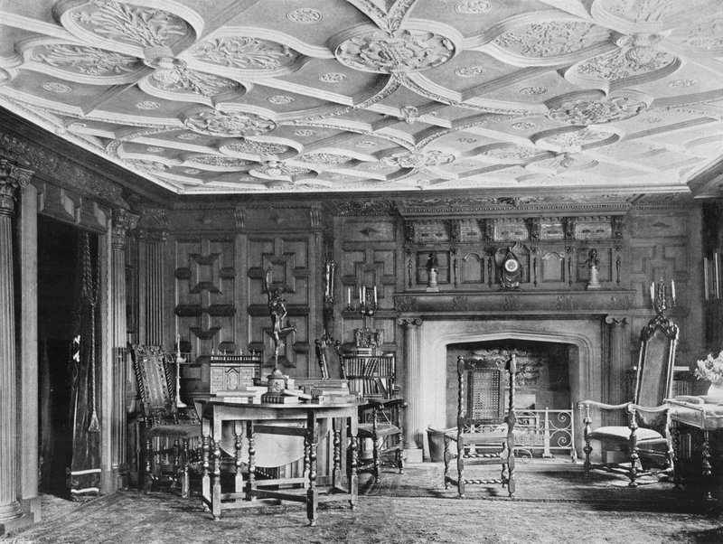 Noordzijde, Lange Bibliotheek door Charles Latham