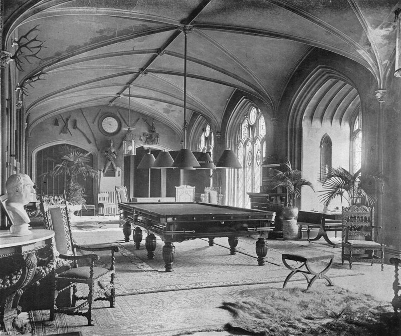 De Biljartkamer in de Kloosters door Charles Latham