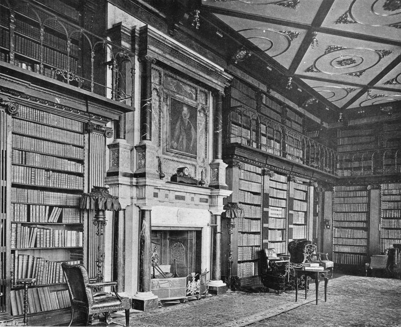 De Bibliotheek door Charles Latham
