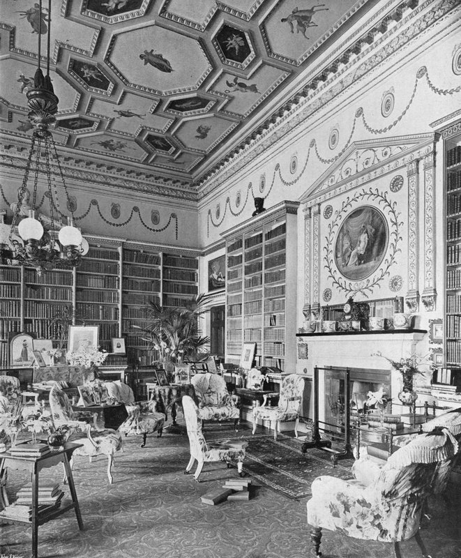 De Bibliotheek door Charles Latham