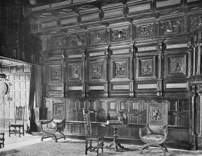 De Oude Panelen in de Grote Hal door Charles Latham