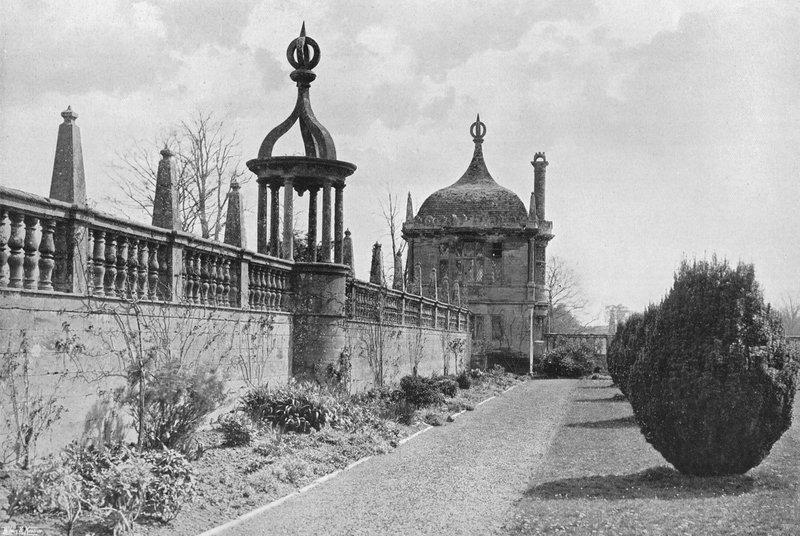 De tempel en duiventil door Charles Latham