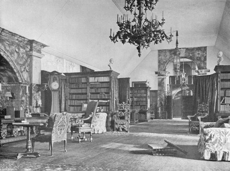 De Titchfield bibliotheek door Charles Latham
