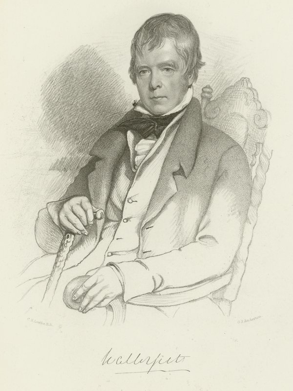 Sir Walter Scott door Charles Robert Leslie