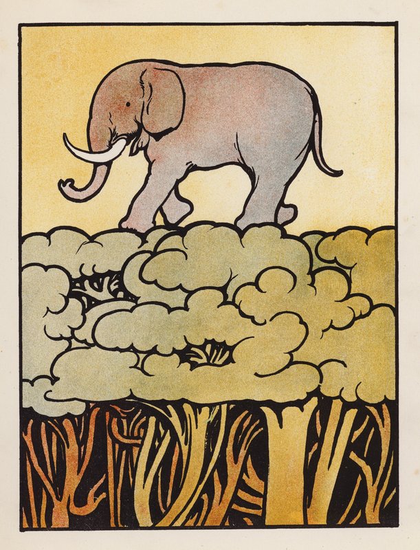 Onzin: Olifant die het bos oversteekt door Charles Robinson