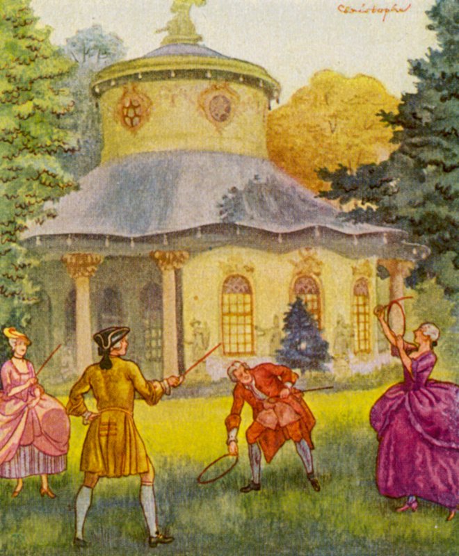 Chinees paviljoen door Christophe (1856 1945)