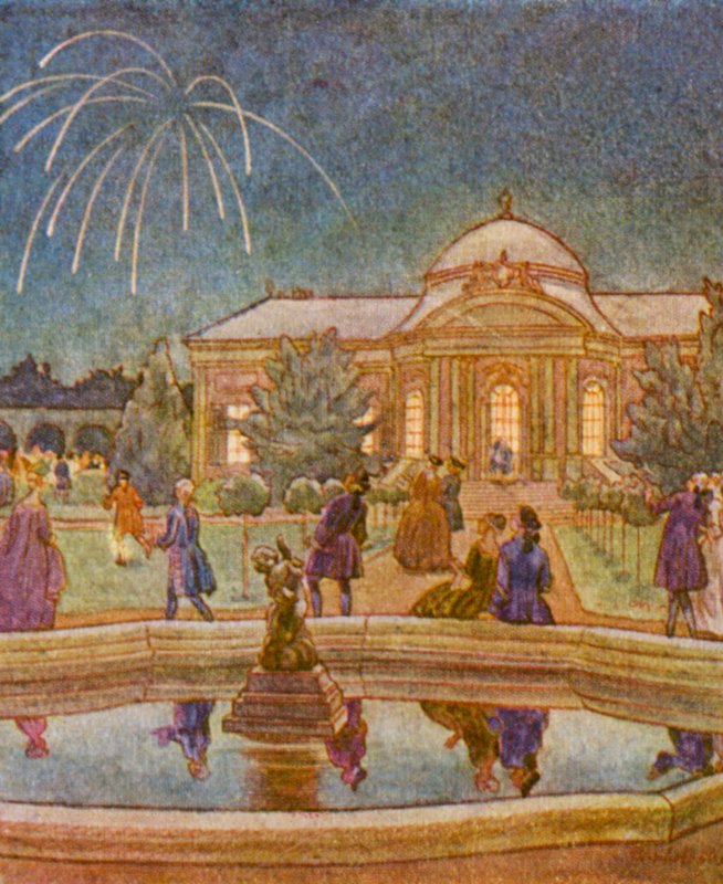 Vuurwerk door Christophe (1856 1945)