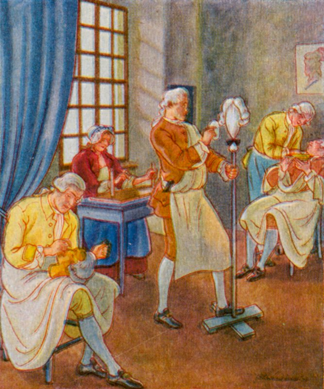 Pruikenmaker door Christophe (1856 1945)