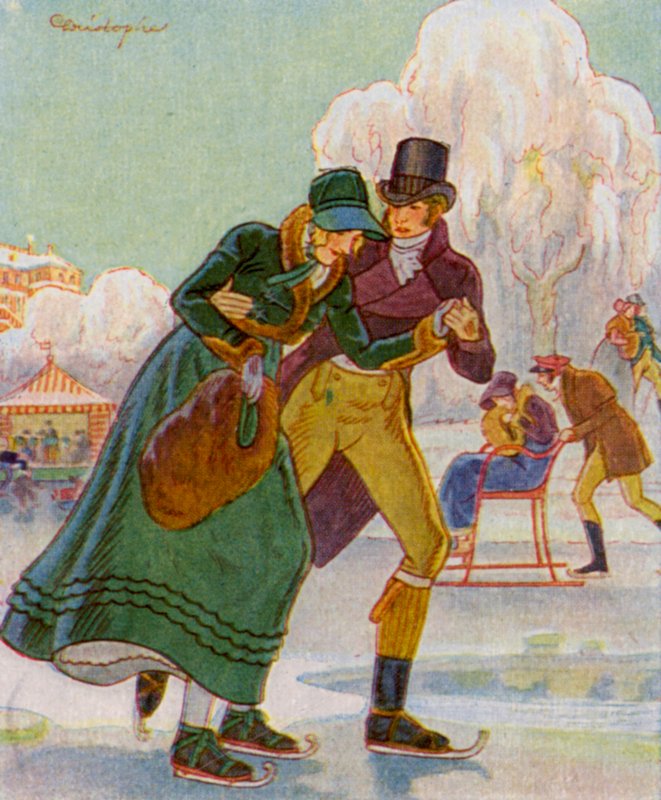 Schaatsen door Christophe (1856 1945)