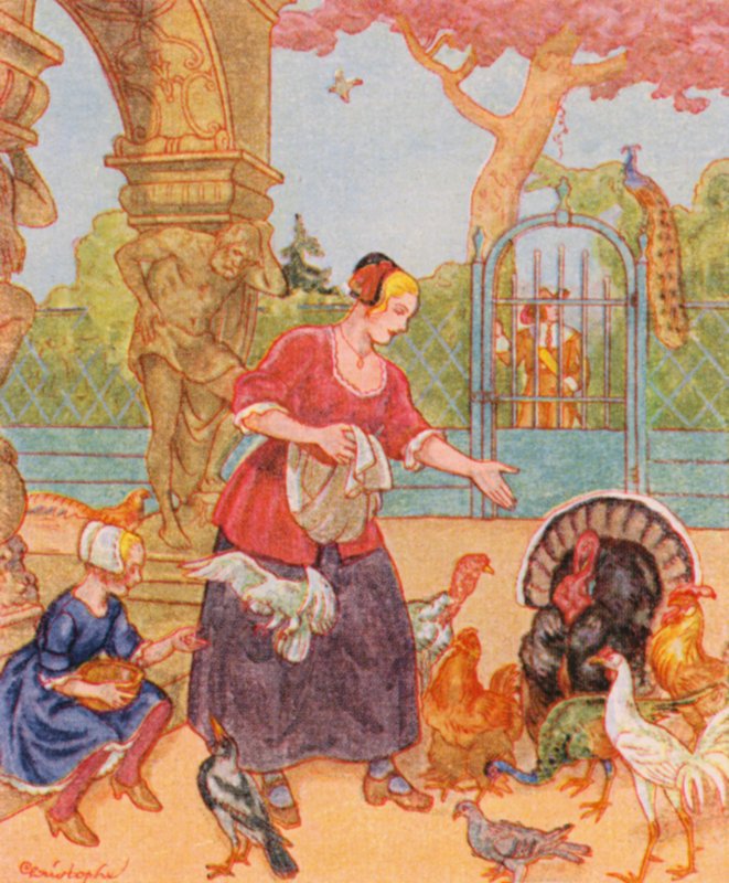 Geflügelhof / Pluimveehouderij door Christophe (1856 1945)