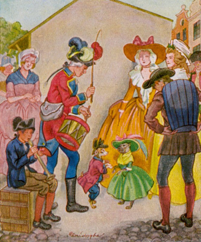 Jahrmarkt / Kermis door Christophe (1856 1945)