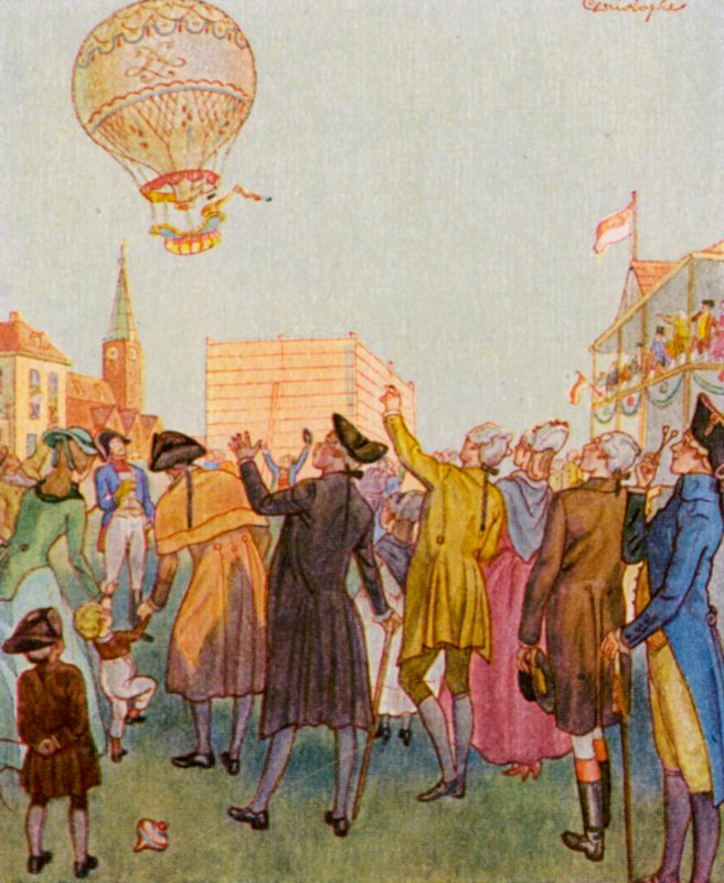 Luchtballon door Christophe (1856 1945)