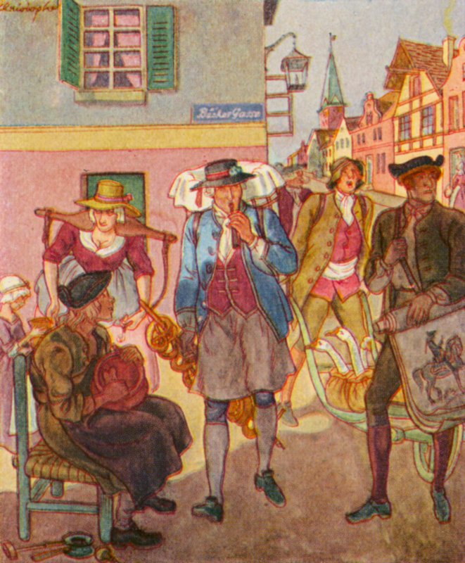 Straathandelaar door Christophe (1856 1945)