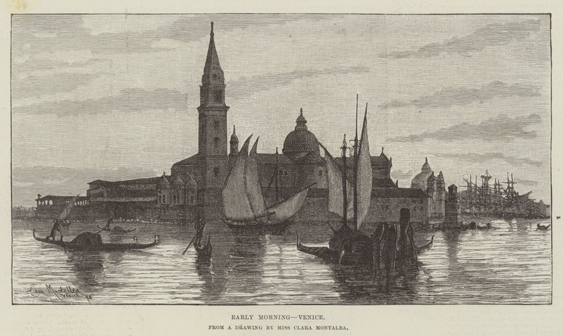 Vroege ochtend, Venetië door Clara Montalba