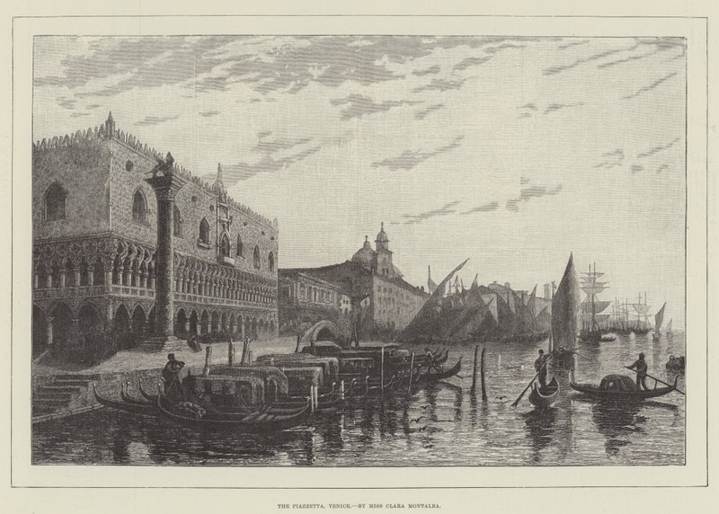 De Piazzetta, Venetië door Clara Montalba