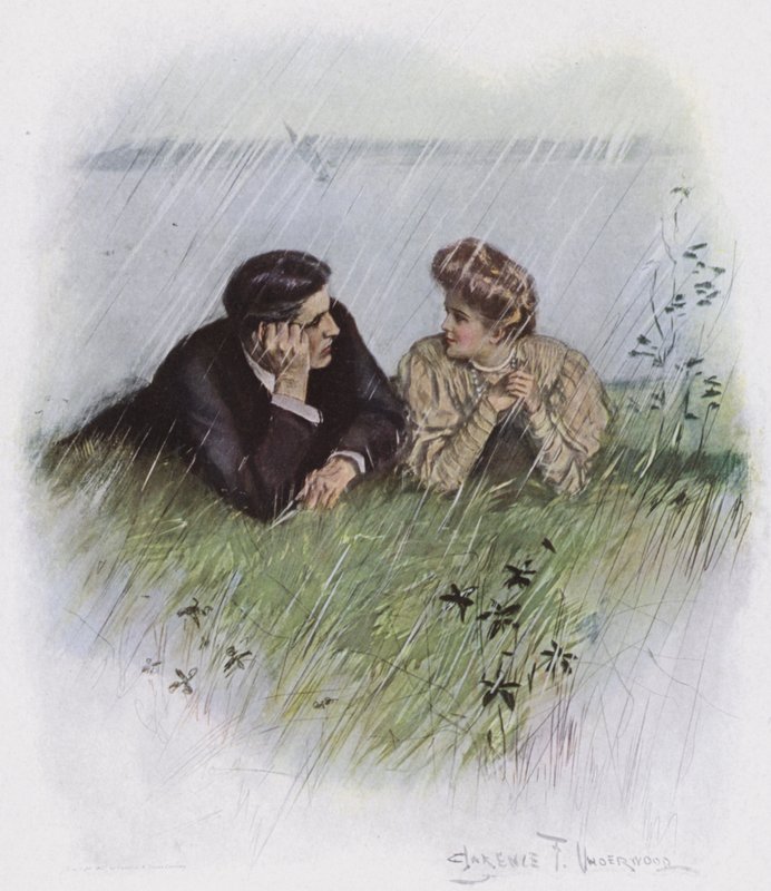 Koppel in een weide door Clarence F. Underwood