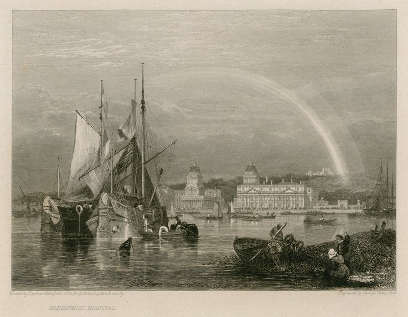 Greenwich Hospital, Londen door Clarkson Frederick Stanfield