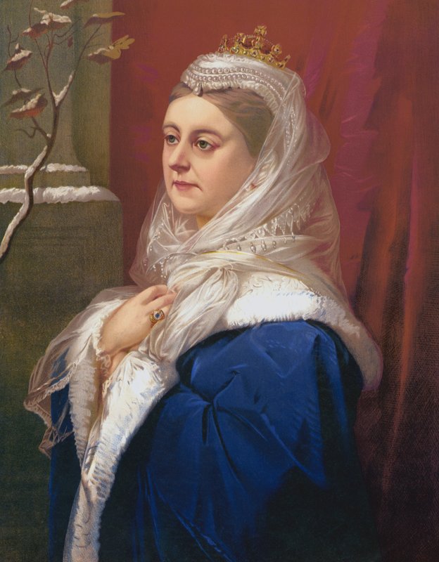 Winter - Koningin Victoria door Constant Joseph Brochart