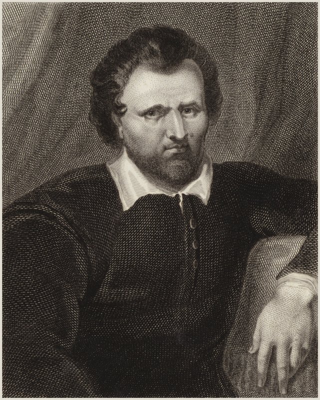 Ben Jonson door Cornelius Janssen van Ceulen