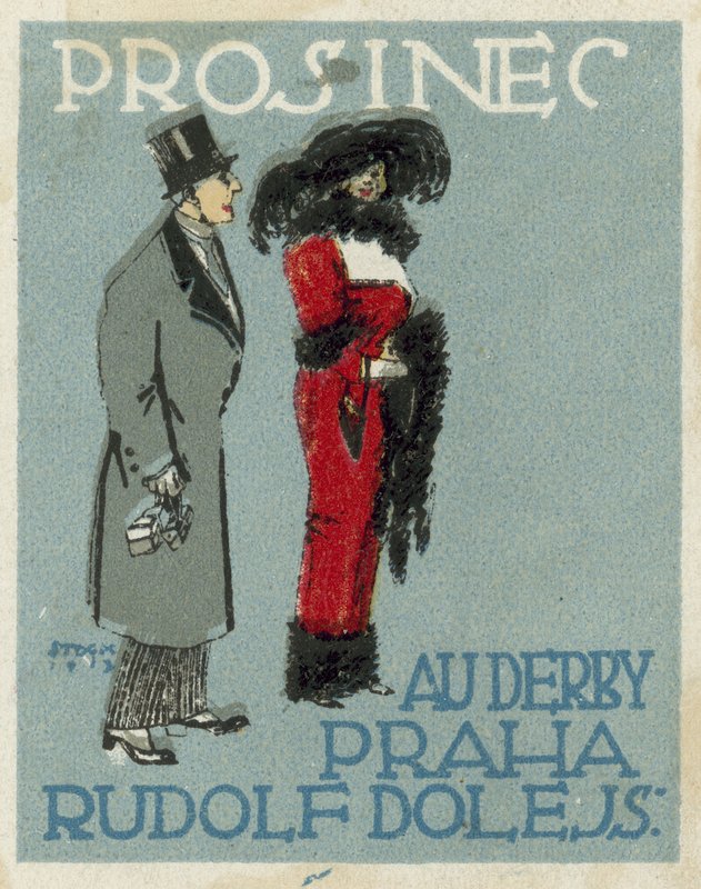 December. Au Derby Rudolf Dole mode, Praag door Czech School