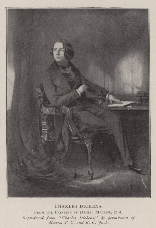 Charles Dickens door Daniel Maclise