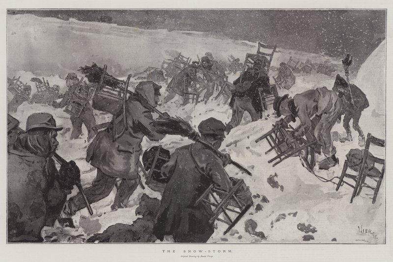 De sneeuwstorm door Daniel Urrabieta Vierge