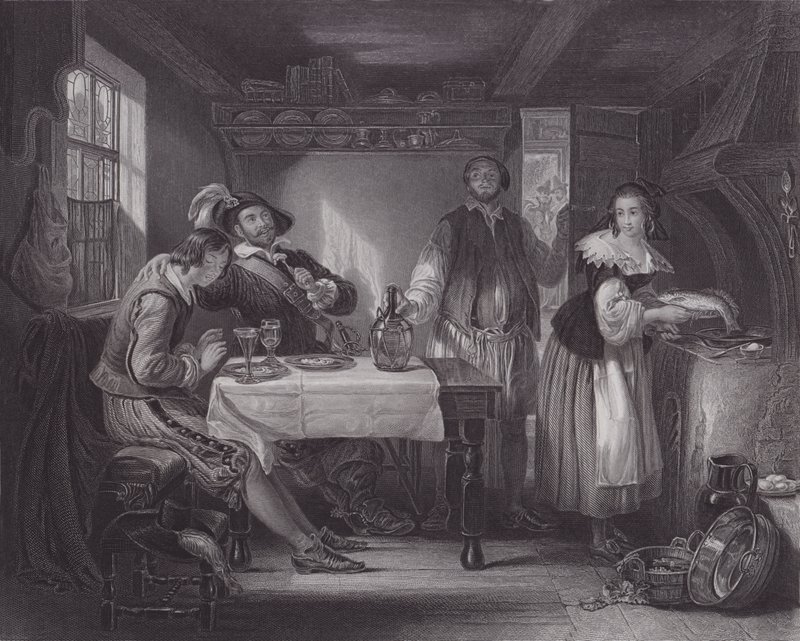 Gil Blas in Pennaflor door Daniel (after) Maclise