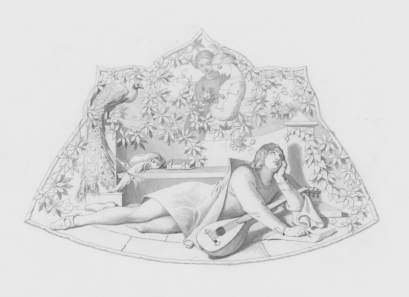Shakespeare, De Minnaar door Daniel (after) Maclise