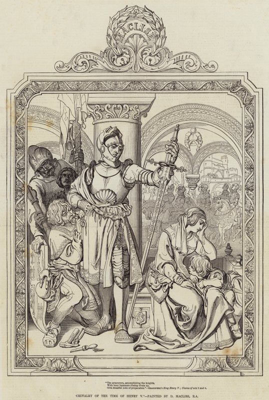 Ridderlijkheid uit de Tijd van Hendrik V door Daniel Maclise