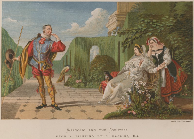 Malvolio en de Gravin door Daniel Maclise