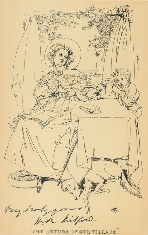 Mary Russell Mitford door Daniel Maclise