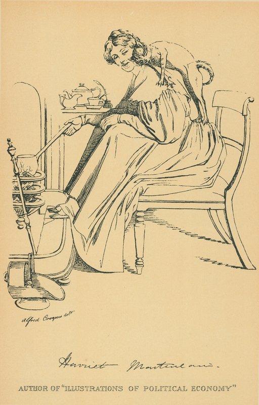 Miss Harriet Martineau door Daniel Maclise