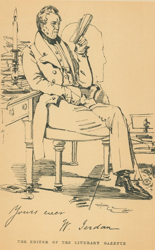 William Jerdan door Daniel Maclise