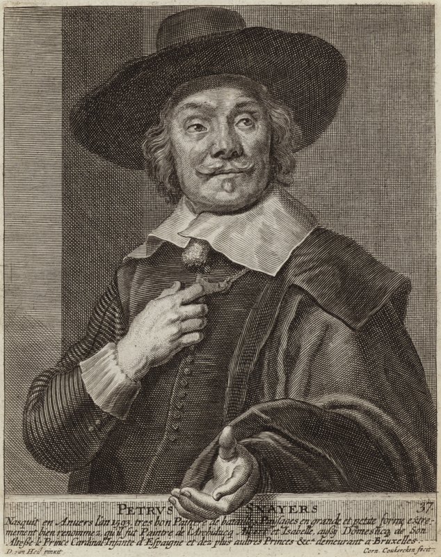 Portret van Pieter Snayers door Daniel van Heil
