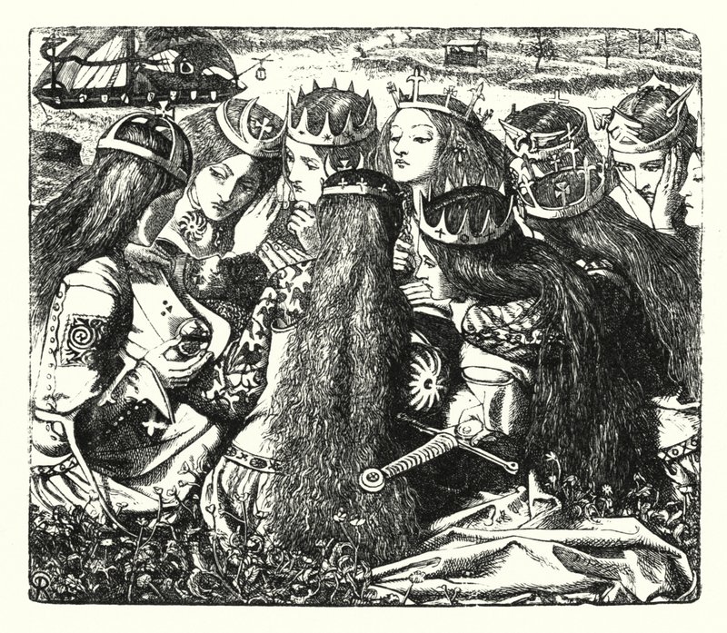 Het Paleis van Kunst door Dante Gabriel (after) Rossetti