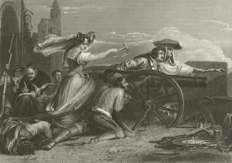 De verdediging van Saragossa, Spanje, 1808 door David Wilkie