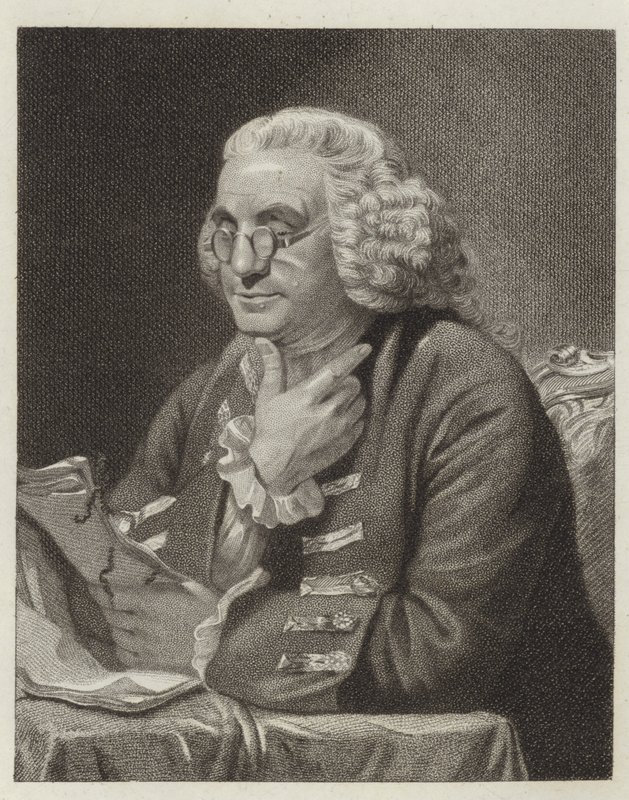 Benjamin Franklin door David Martin