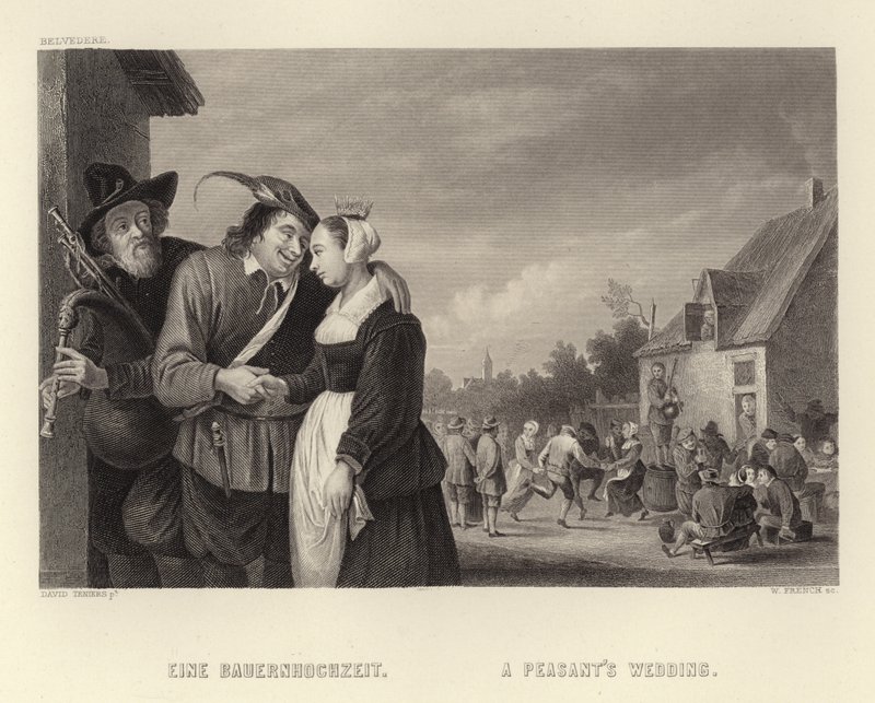 Een Boerenbruiloft door David Teniers the Younger