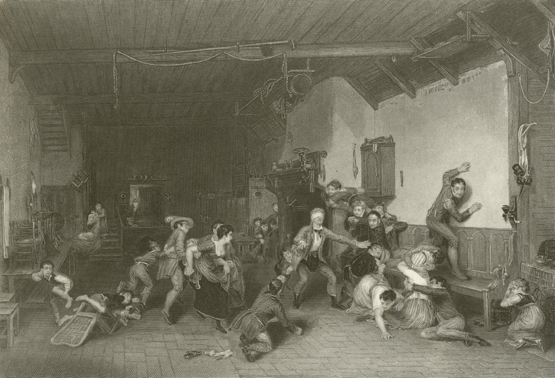 Blindemannetje door David Wilkie