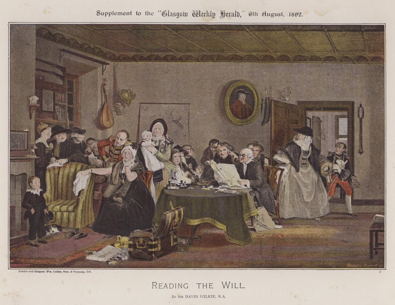 Het Testament Lezen door David Wilkie