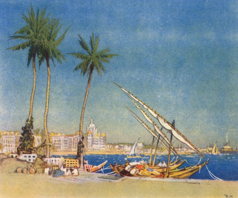Bombay, India (kleur litho) door Donald (after) Maxwell