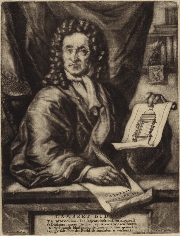 Portret van Lambert Bidloo door Dutch School