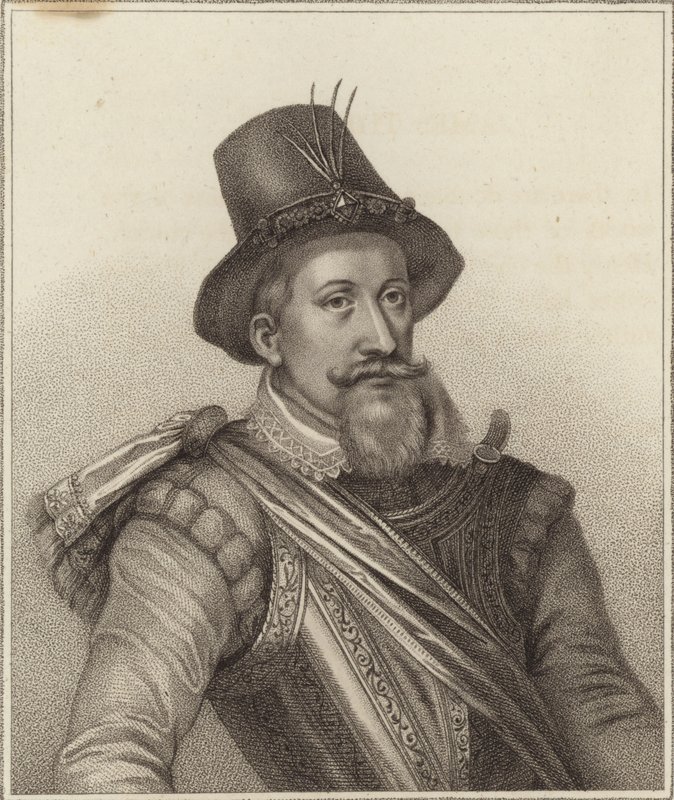 Koning James I door E. Bocquet