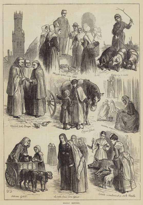 Vakantieschetsen door Ebenezer Newman Downard