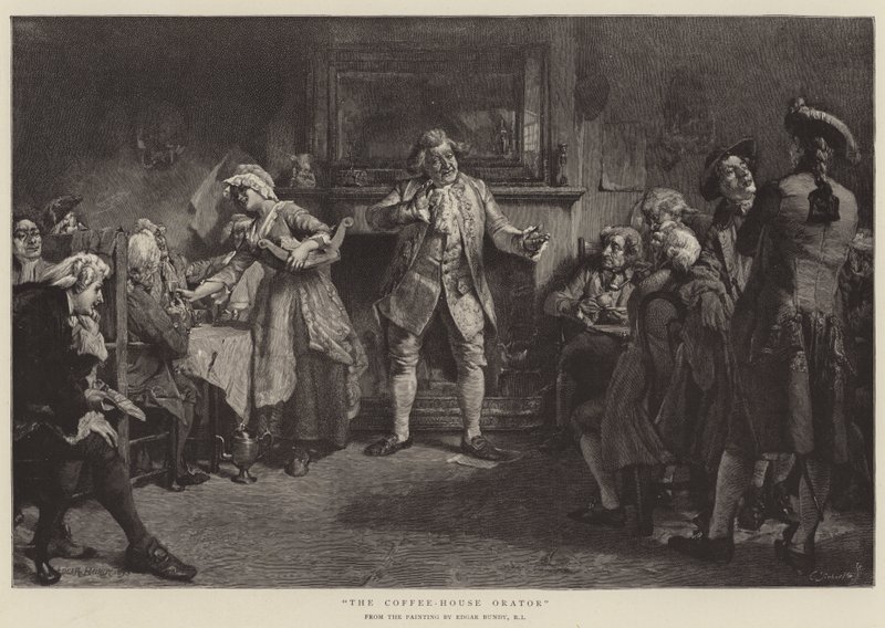 De Spreker in het Koffiehuis door Edgar Bundy
