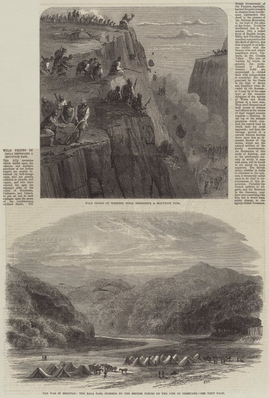 De oorlog in Bhutan door Edmund Morison Wimperis
