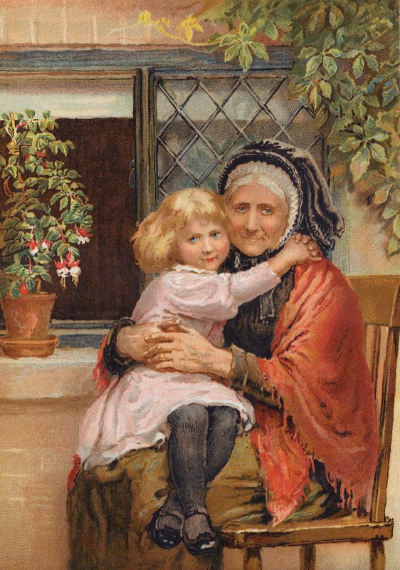 "Lieve oude oma!" door Edmund Richard White