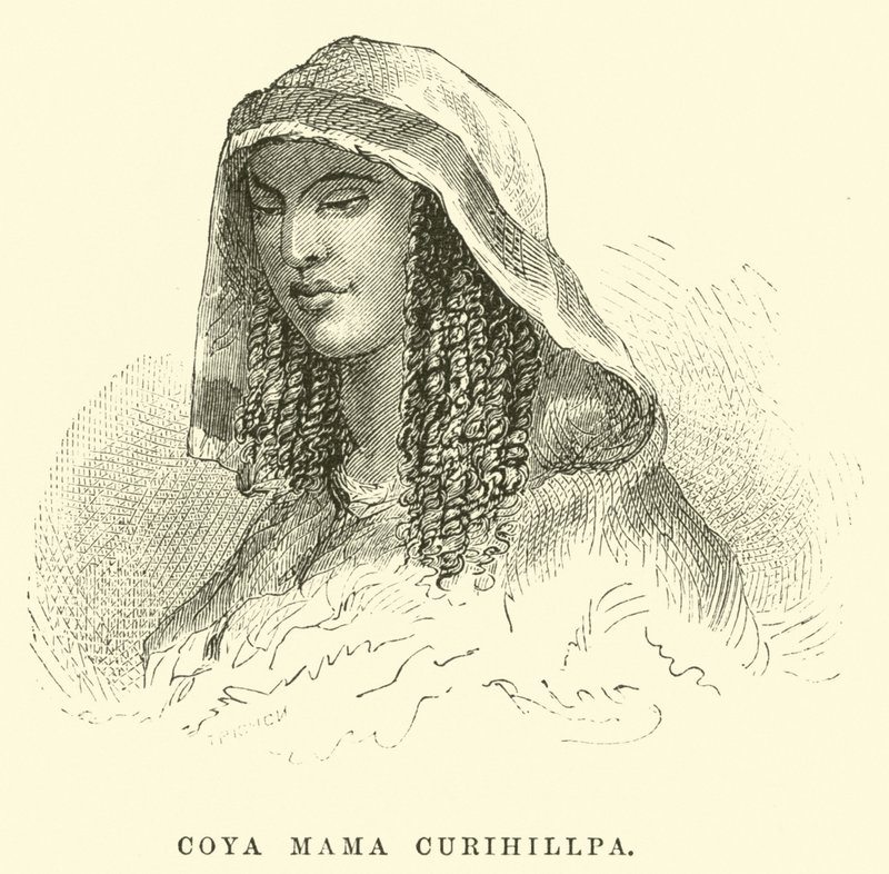 Coya Mama Curihillpa door Edouard Riou